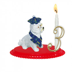Porte-bougies "ANIMAUX" : Scottish terrier
