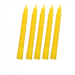 Bougies Arlequin Jaunes idéales pour la décoration d'anniversaire