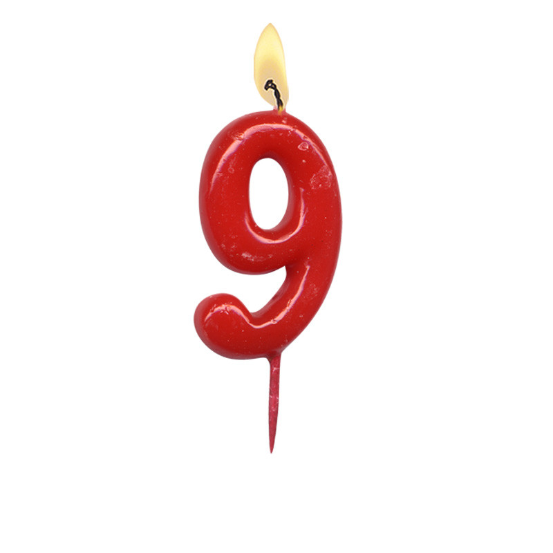 Bougie rouge chiffre 25 pour décoration anniversaire R/BGA1100