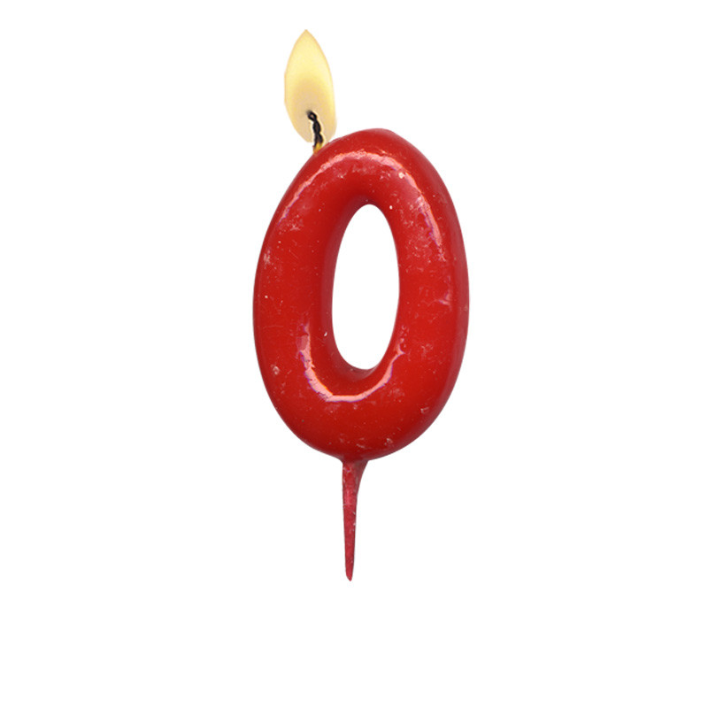 Bougies Chiffre Comic Rouge N°1 pour anniversaire éclatant et réussi